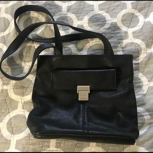 Tignanello Leather Purse Shoulder Bag Black NWOT